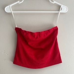 Strapless Cropped Top